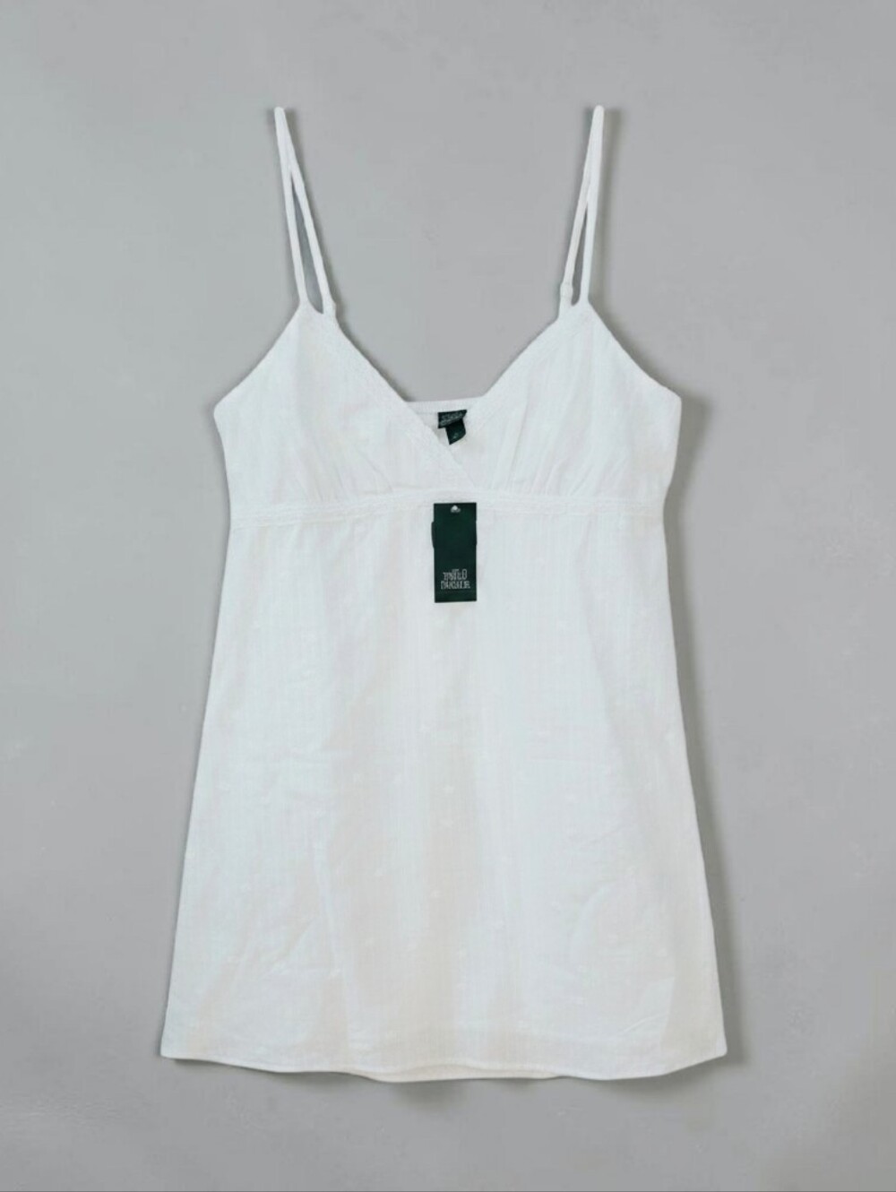 Wild Fable White Eyelet Mini Dress Sleeveless V-Neck Large NWT